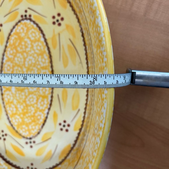 temptations bakeware presentable ovenware old world yellow Tara serving bowl - Picture 5 of 6